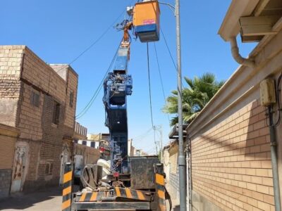 اجرای طرح اصلاح روشنایی معابر در کاشان