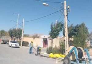 ۲/۵ کیلومتر از شبکه برق دهاقان در اصفهان به کابل خودنگهدار مجهز شد