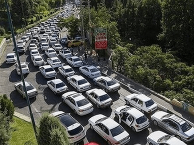 ترافیک سنگین در محورهای شمالی و هشدار بارش‌های شدید