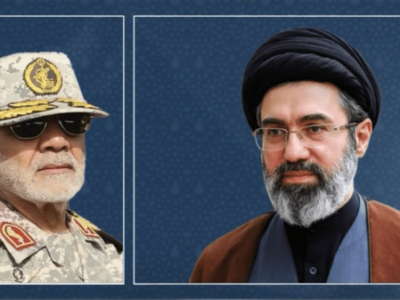 ارائه گزارش فرمانده قرارگاه خاتمالانبیا به فرمانده کل قوا