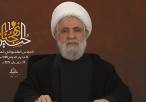 شیخ نعیم قاسم: اسرائیل تحت هیچ عنوانی نباید در خاک لبنان بماند
