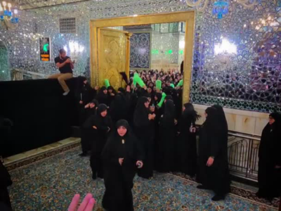 رواق دارالذکر برای تشرف زائران عزادار رهبر شهید باز شد