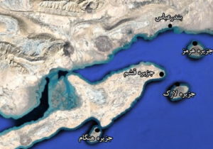 اصابت موشک دشمن آمریکایی در حوالی قشم