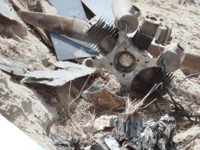 انهدام یک فروند پهپاد «لوکاس» در بندرعباس توسط رزمندگان سپاه