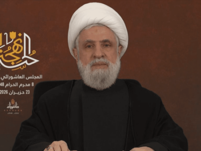 شیخ نعیم قاسم: اسرائیل تحت هیچ عنوانی نباید در خاک لبنان بماند